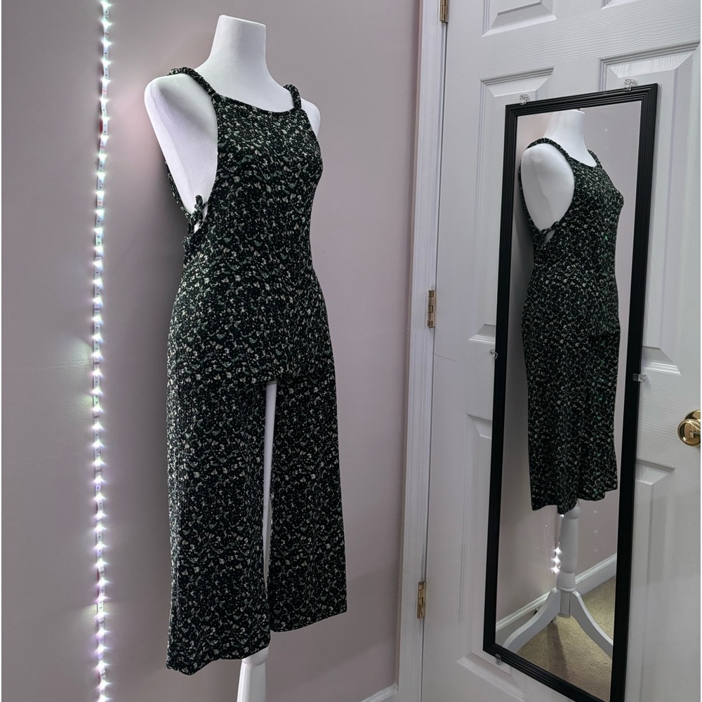 Black patterned jumpsuit size S